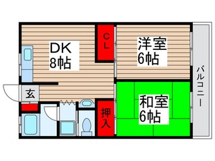 第２コーポ  長谷川の物件間取画像